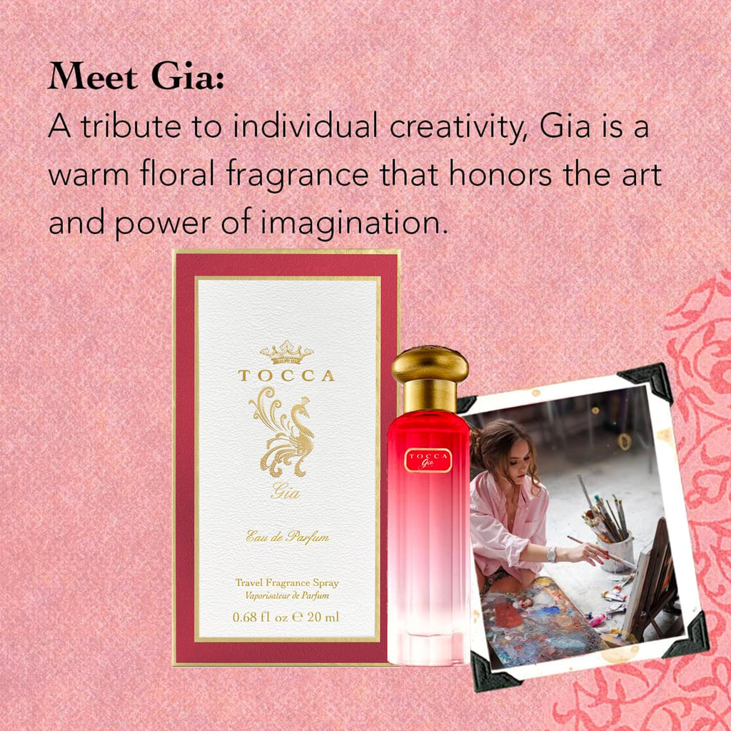 Tocca Gia Perfume for Women – 0.68 oz Warm Floral Fragrance with Turkish Rose