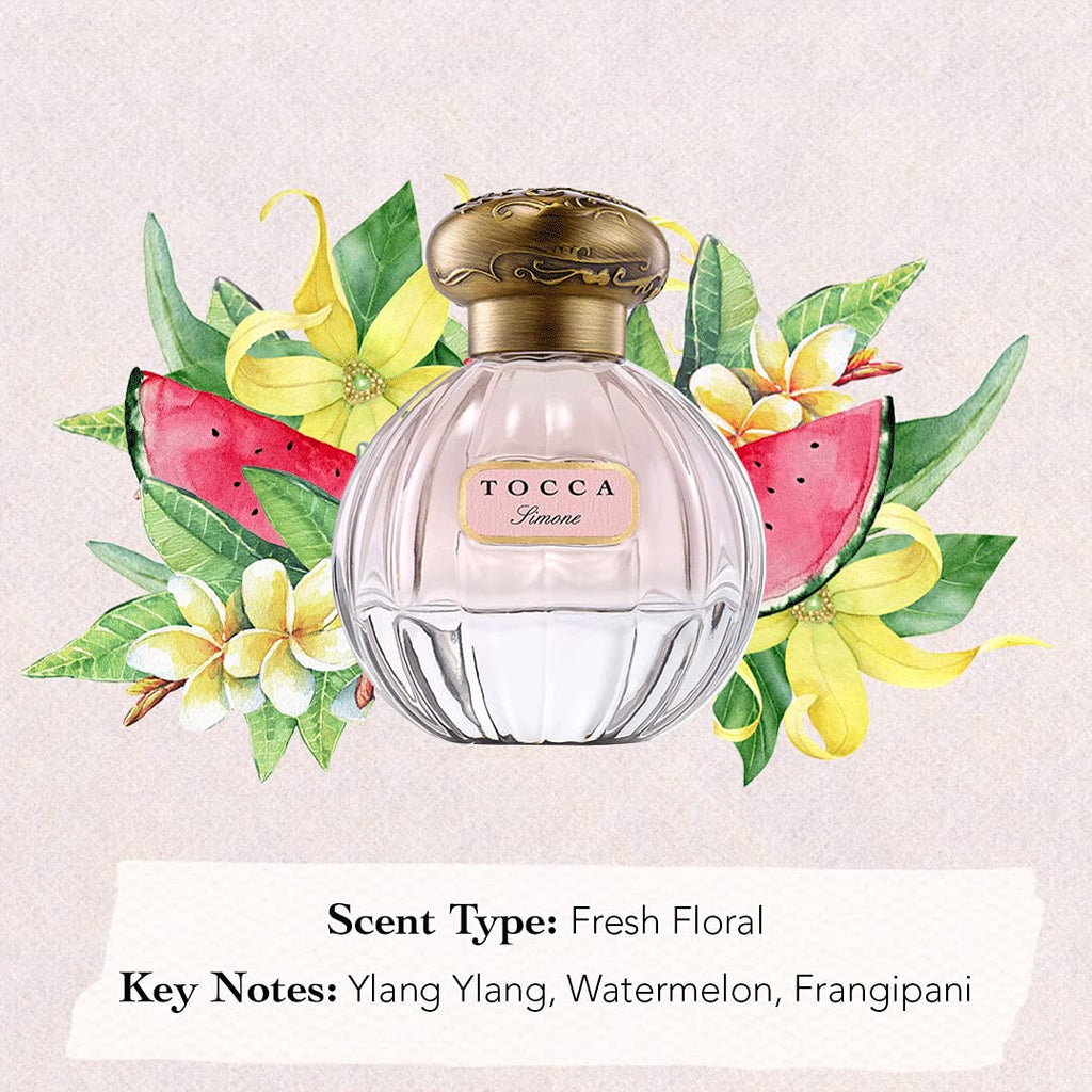 Tocca Simone Perfume for Women – 1.7 oz / 50 ml | Fresh Floral, Breezy & Radiant