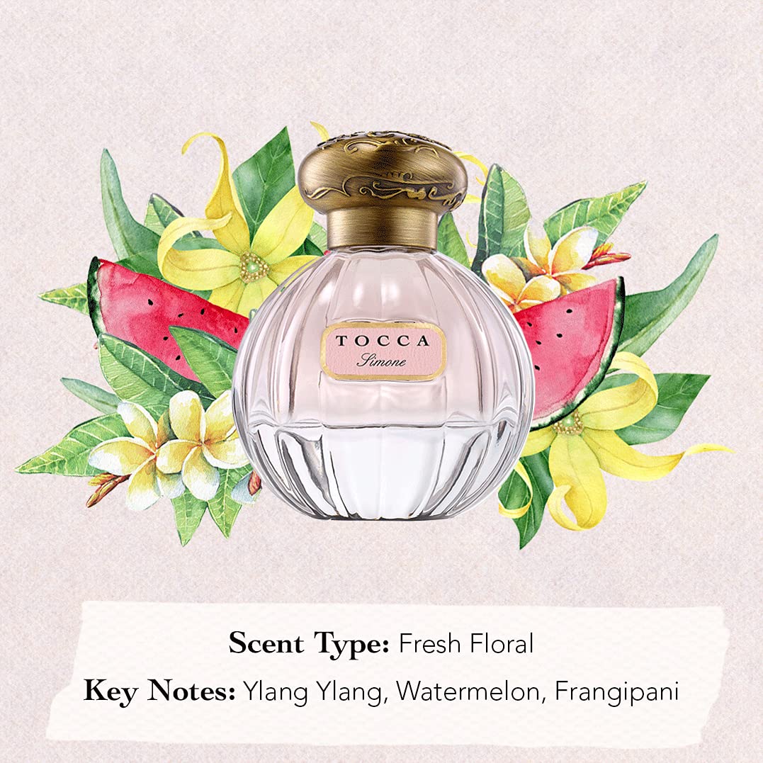 Tocca Simone Perfume for Women – 1.7 oz / 50 ml | Fresh Floral, Breezy & Radiant