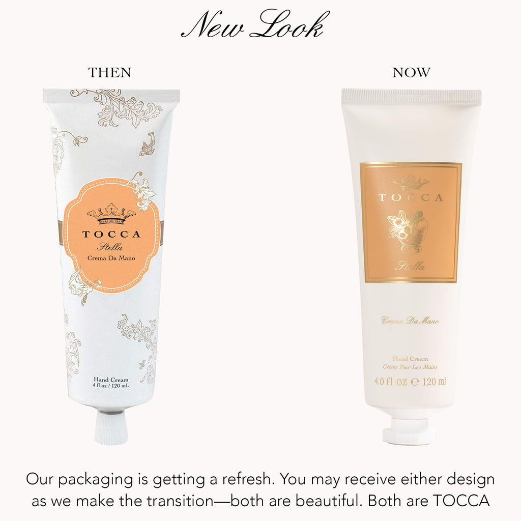 Tocca Stella Hand Cream Luxe 4 oz – Blood Orange, Freesia, Spicy Lily | Moisturizing & Quick-Absorbing