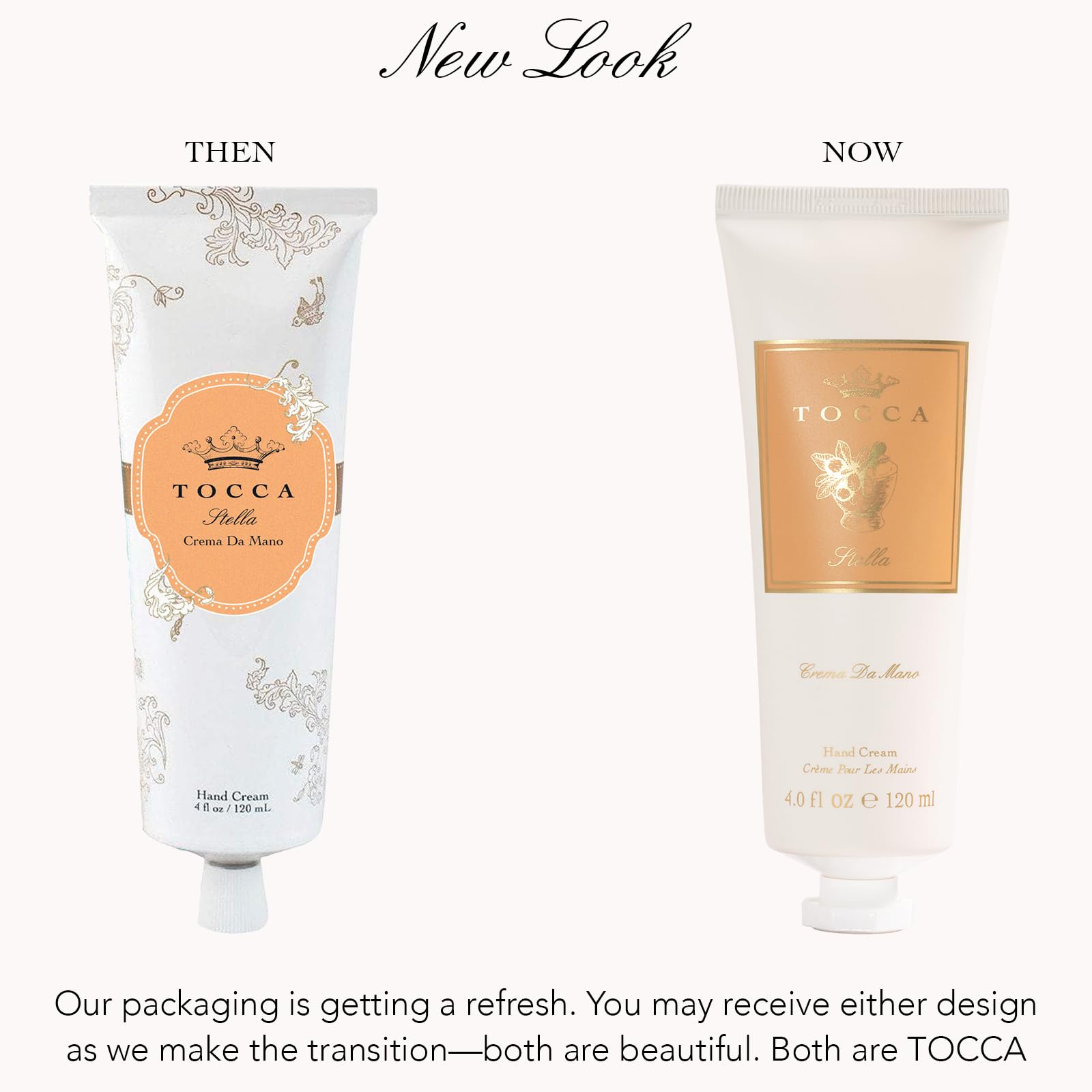 Tocca Stella Hand Cream Luxe 4 oz – Blood Orange, Freesia, Spicy Lily | Moisturizing & Quick-Absorbing