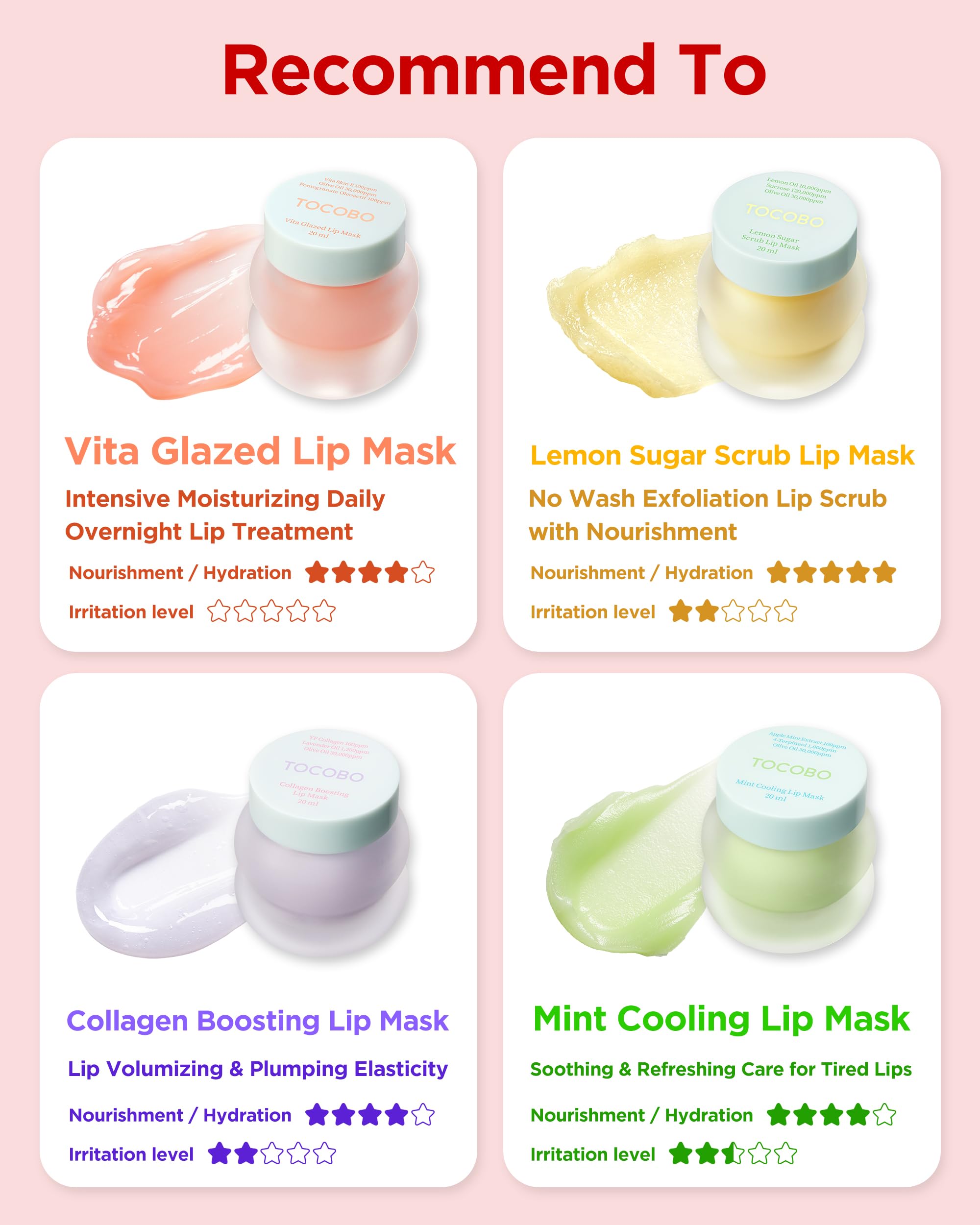 TOCOBO Collagen Lip Mask – Overnight Lip Treatment with Fermented Collagen & Peptide