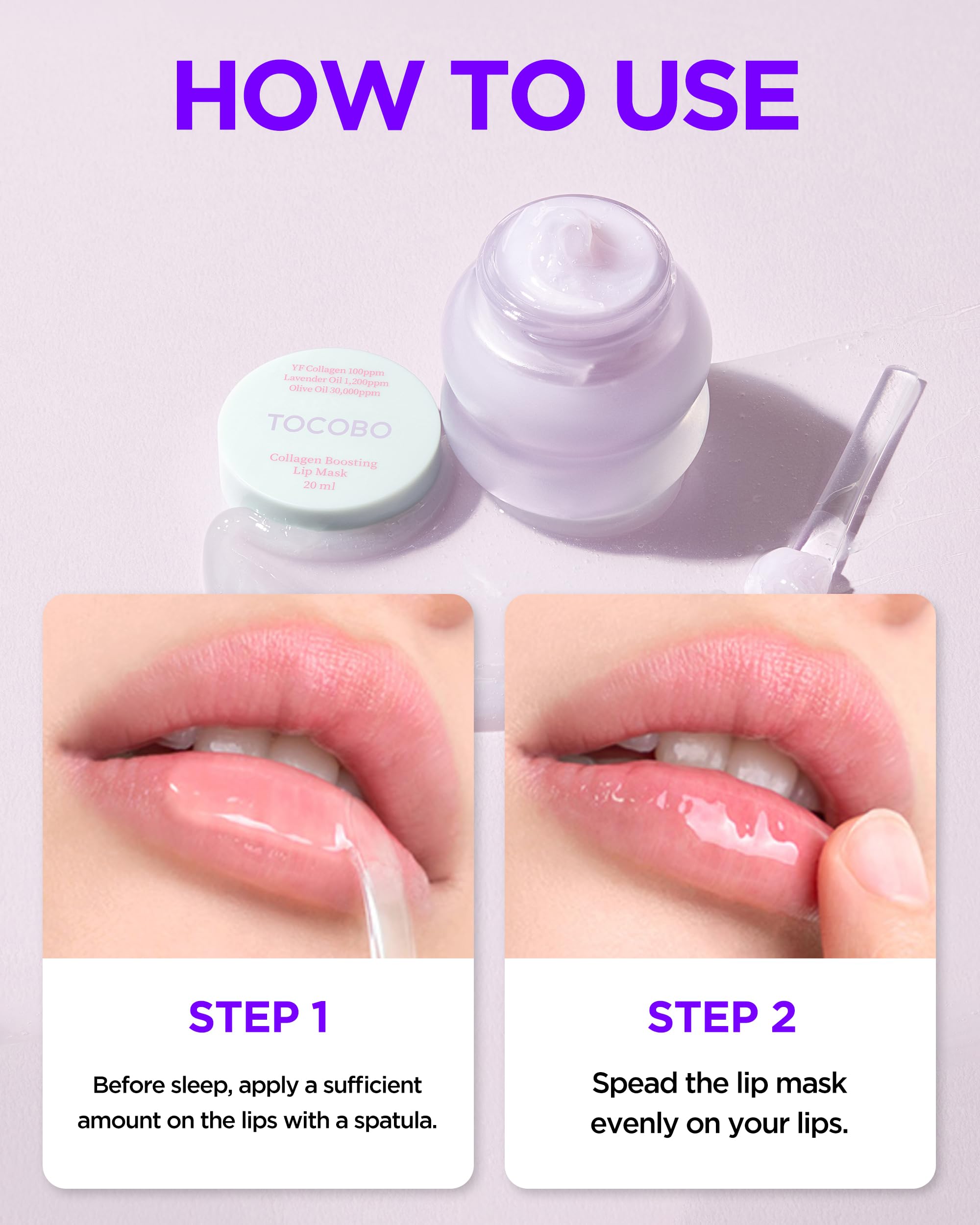 TOCOBO Collagen Lip Mask – Overnight Lip Treatment with Fermented Collagen & Peptide