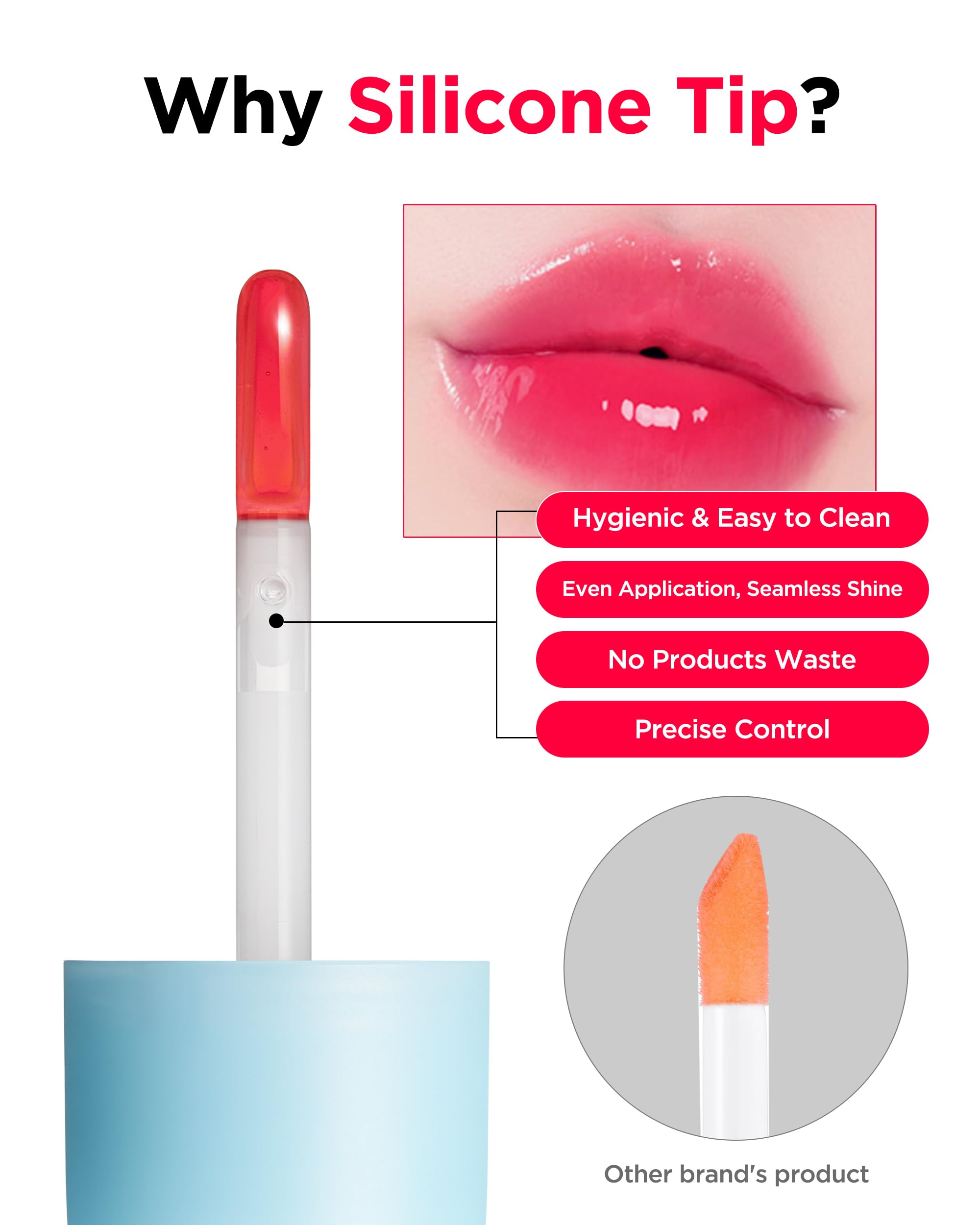 TOCOBO Juicy Berry Plumping Lip Oil 01 Chill Red | Vegan Hydrating Lip Oil