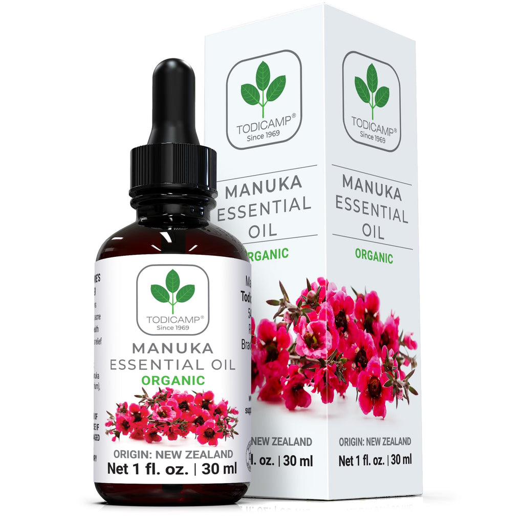TODICAMP 100% Pure Manuka Oil from New Zealand | Therapeutic-Grade Essential Oil for Skin, Hair & Nails