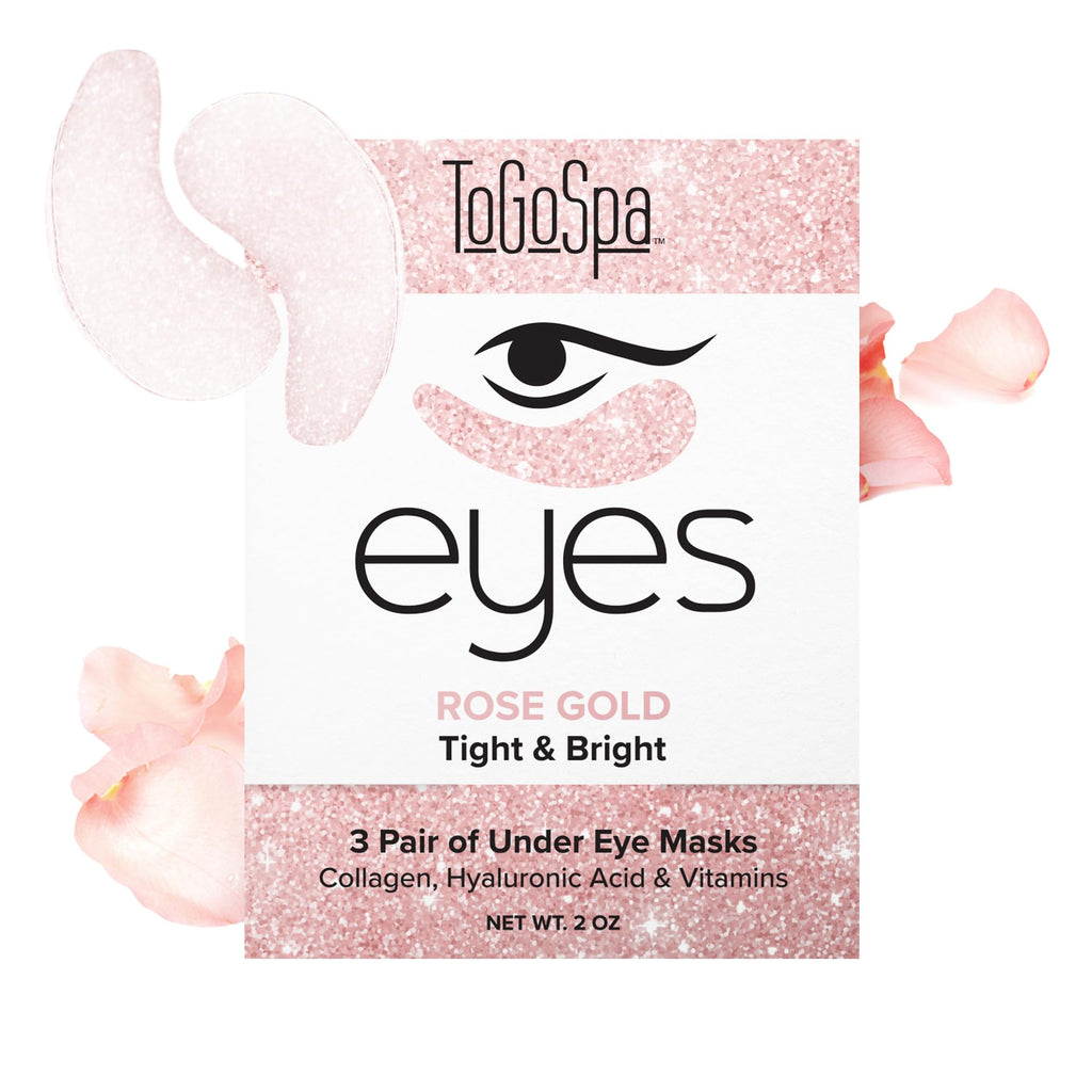 ToGoSpa Rose Gold EYES – Under Eye Repair Masks with 24k Gold