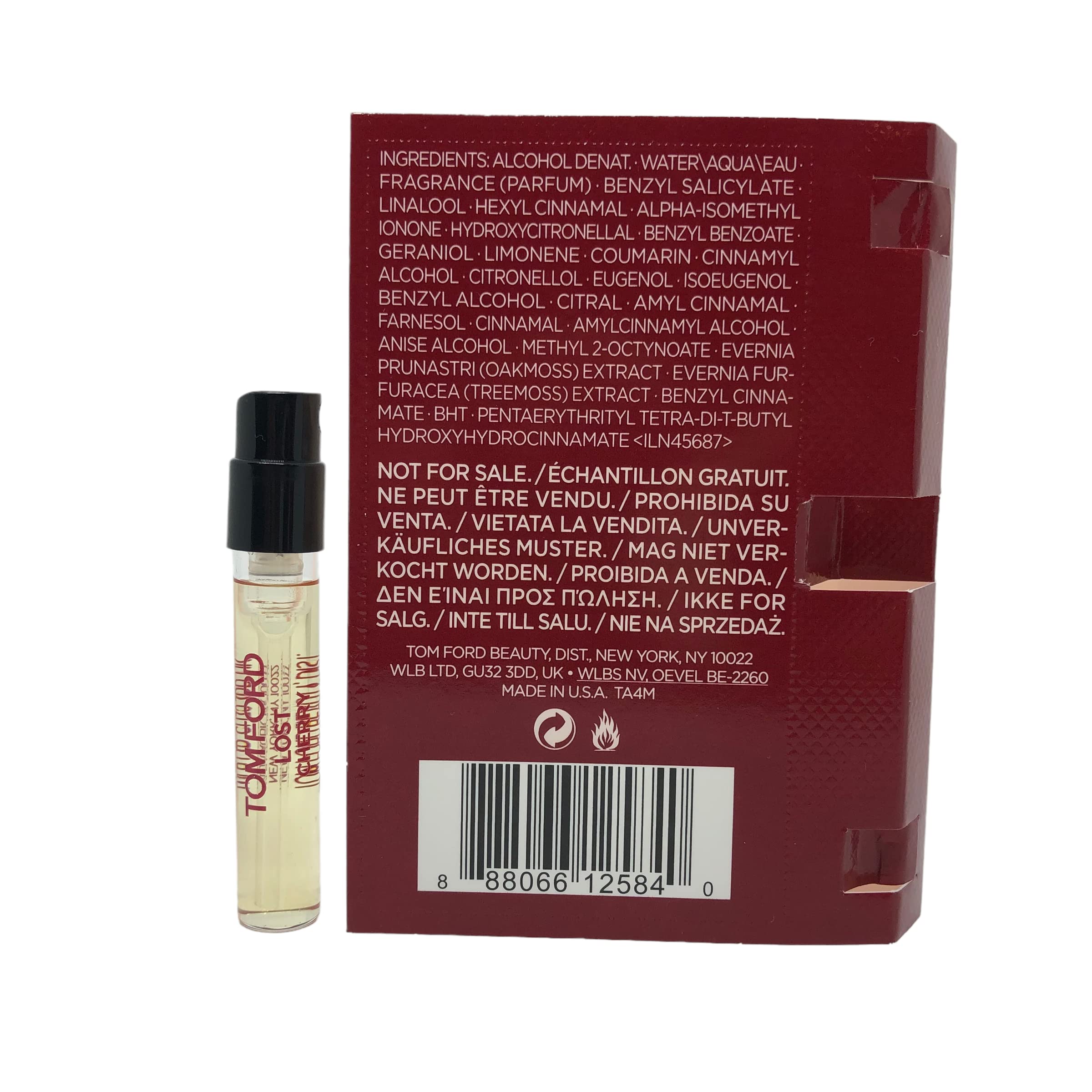 Tom Ford Lost Cherry Sampler Vial 0.05oz (1.5ml) – New in Card