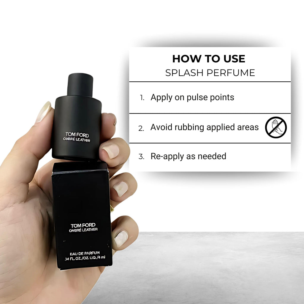 Tom Ford Ombre Leather Eau de Parfum Mini 4ml Splash – Boxed Travel-Sized Sample
