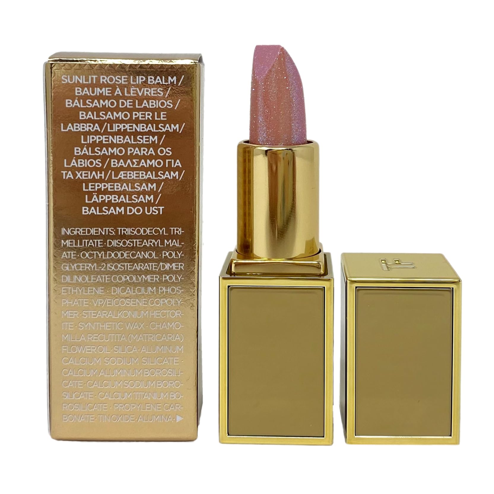 Tom Ford Soleil Sunlit Rose Mini Lip Balm – 01 Sunlit Rosy (Sheer Pink) 0.07 oz / 2 g