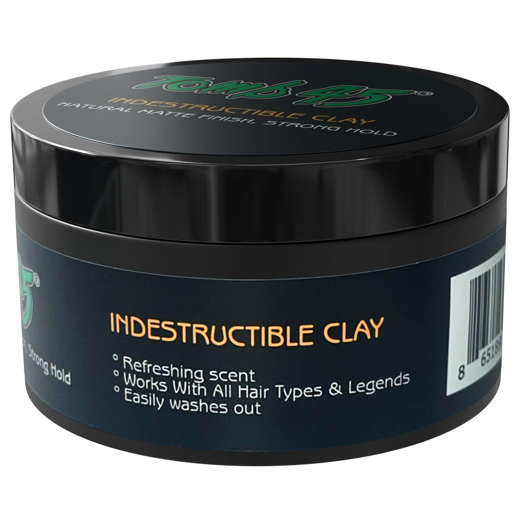 Tomb45 Indestructible Hair Clay: High Hold, Matte Finish, Water-Based