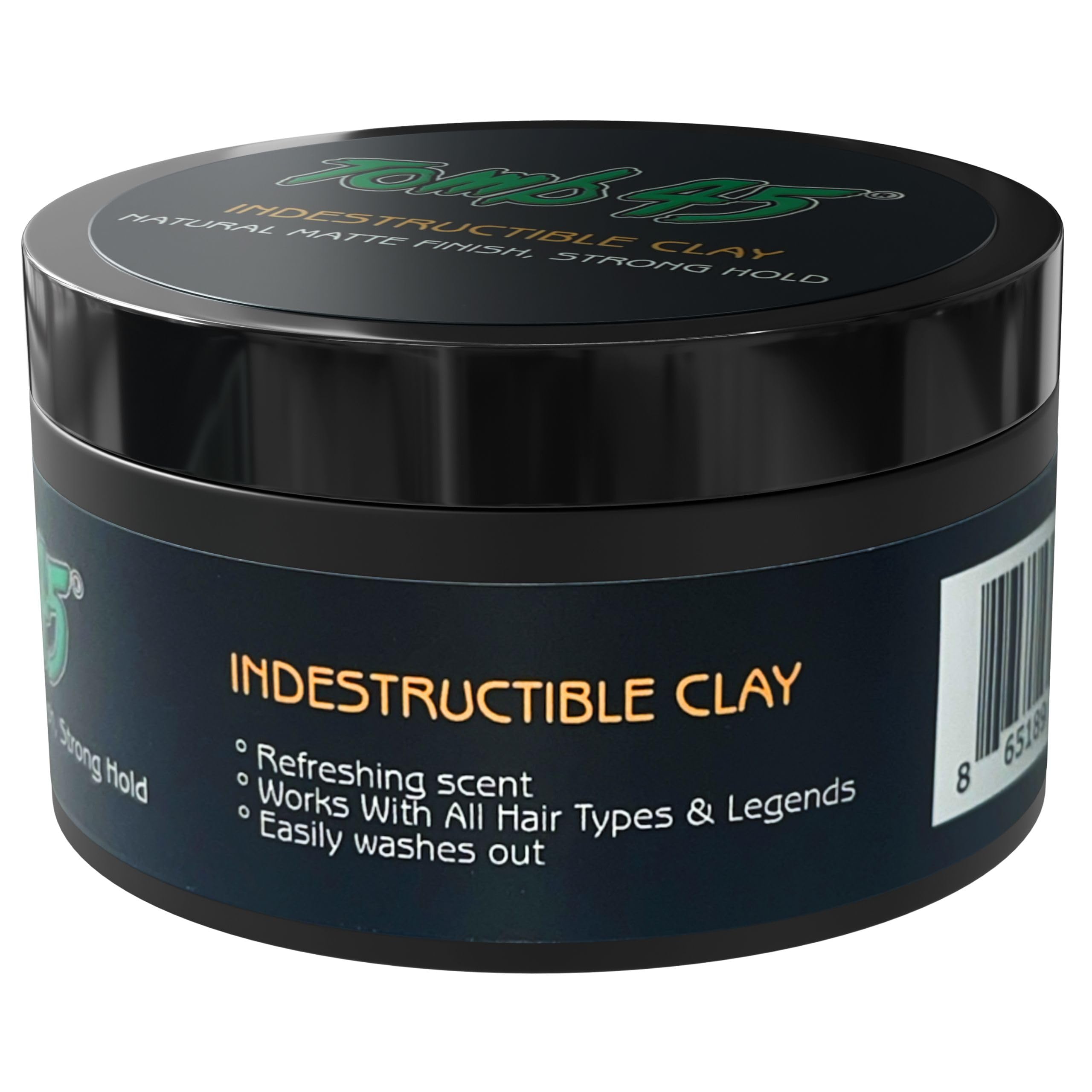 Tomb45 Indestructible Hair Clay: High Hold, Matte Finish, Water-Based