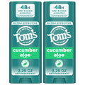 Tom’s of Maine Cucumber Aloe Antiperspirant – 2 Pack, 3.25 oz each, 48h Sweat & Odor Protection