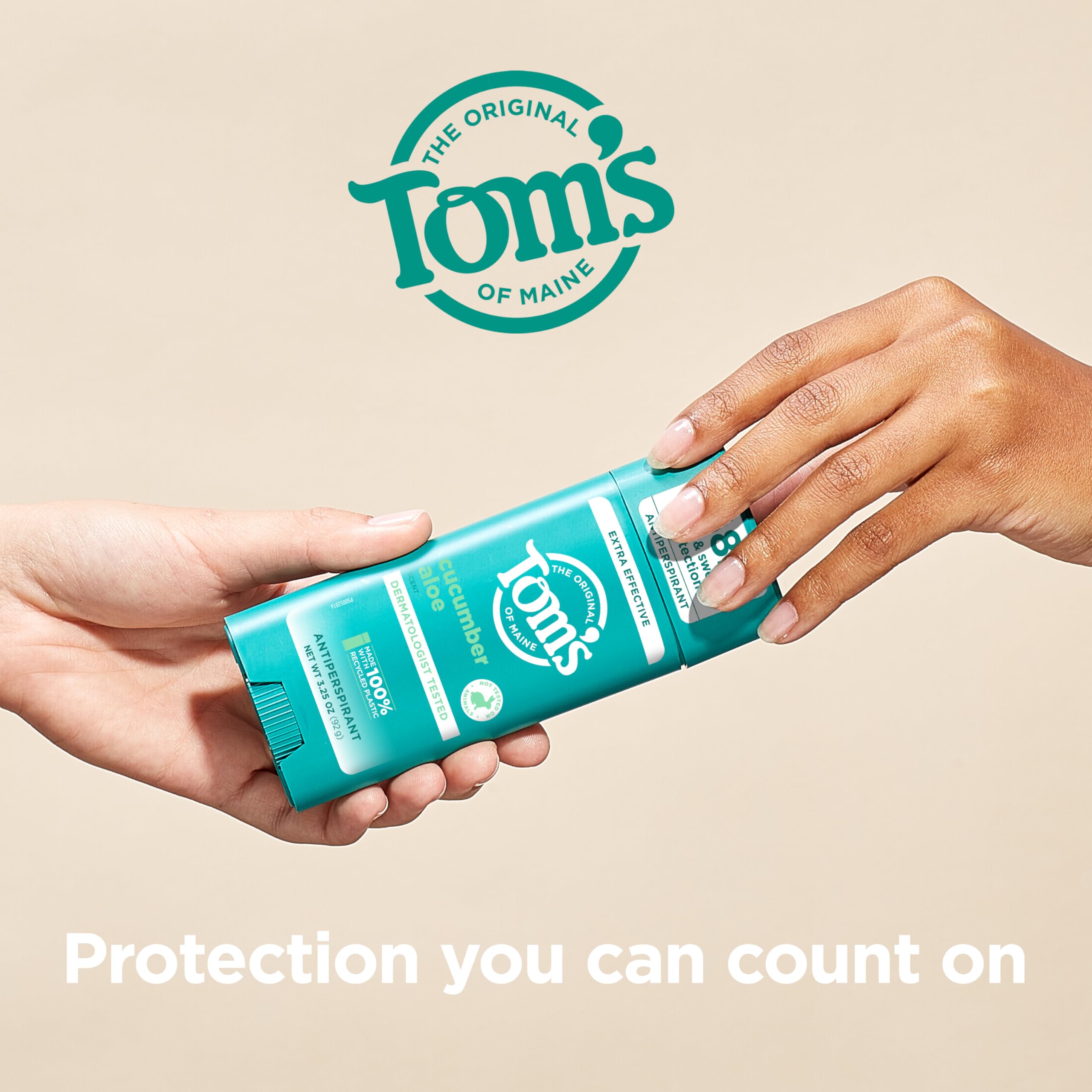 Tom’s of Maine Cucumber Aloe Antiperspirant – 48HR Protection (3.25 oz)