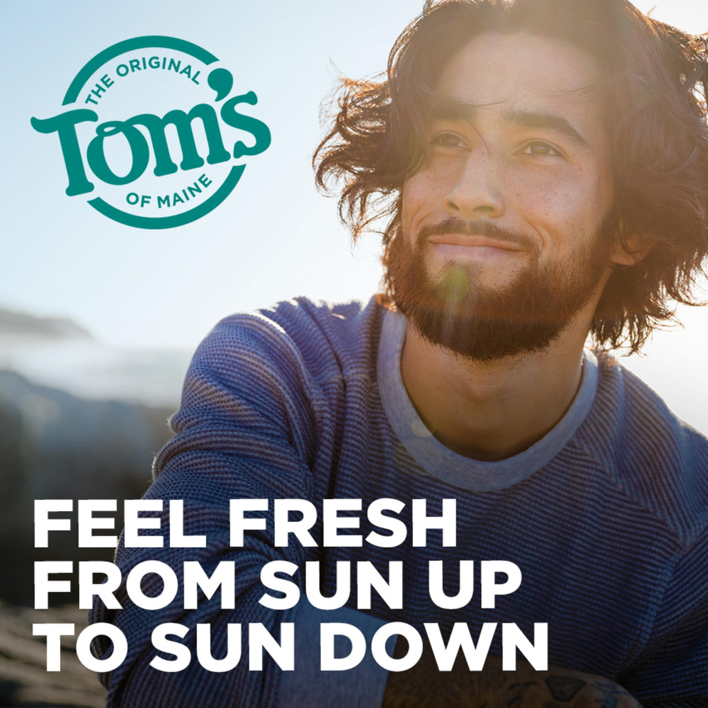 Tom's of Maine Mountain Spring Aluminum-Free Deodorant for Men – 3-Pack (2.8 oz Each)