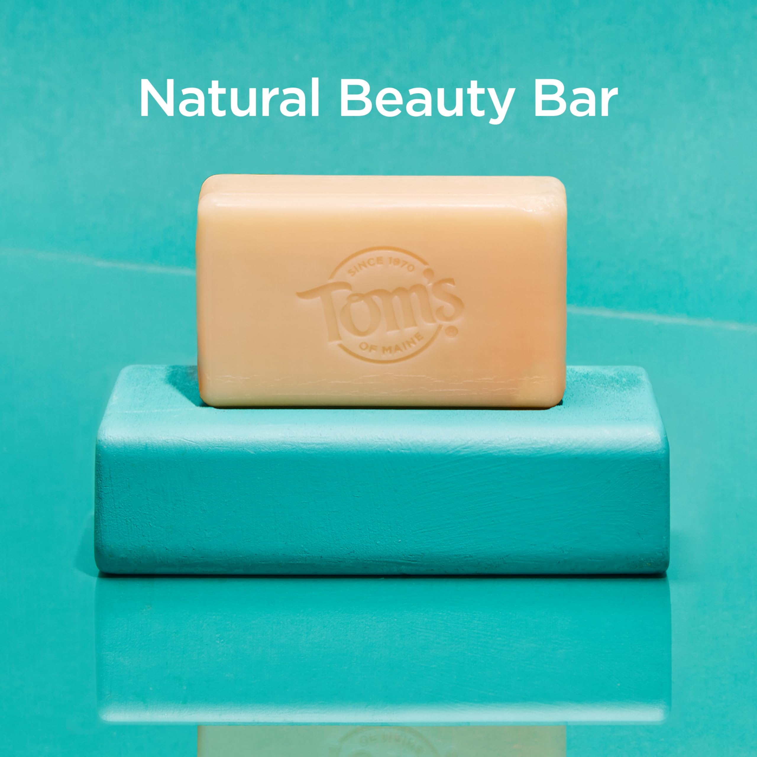 Tom's of Maine Moisturizing Natural Beauty Bar Soap - Fresh Eucalyptus, 5 oz (Pack of 6)