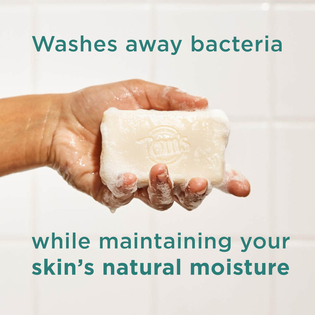 Tom's of Maine Lavender & Shea Natural Beauty Bar Soap – 6-Pack, 5 oz Bars (Packaging May Vary)