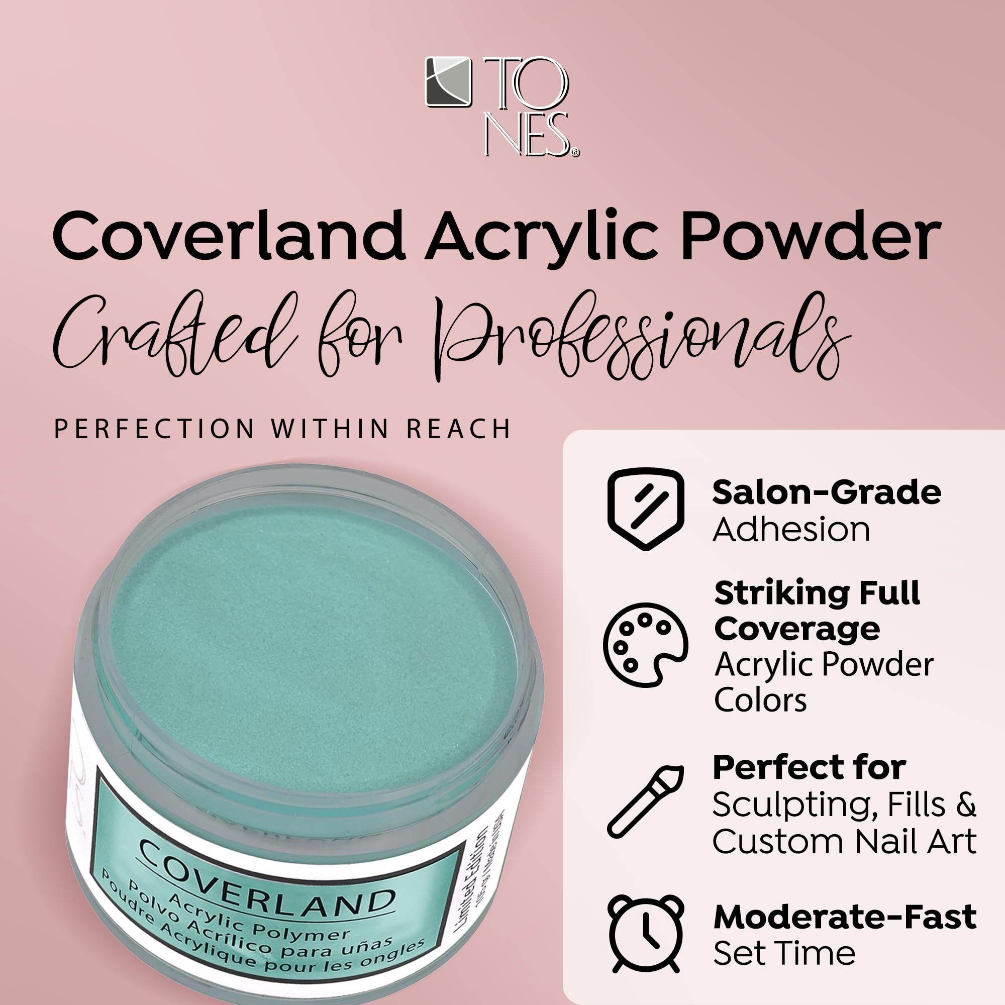 TONES Coverland April Showers Acrylic Nail Powder – Limited Edition