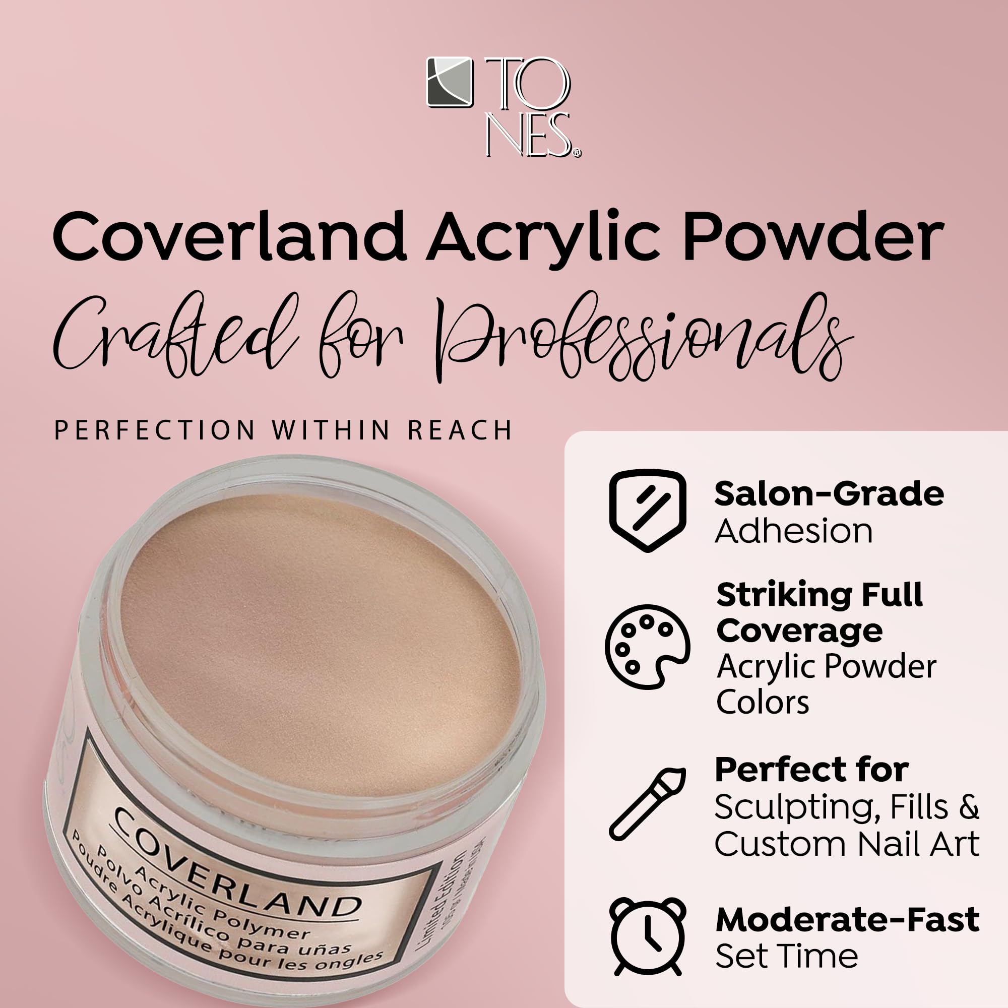 Coverland Acrylic Powder 3.5oz Cookie Dough - Limited Edition | TONES