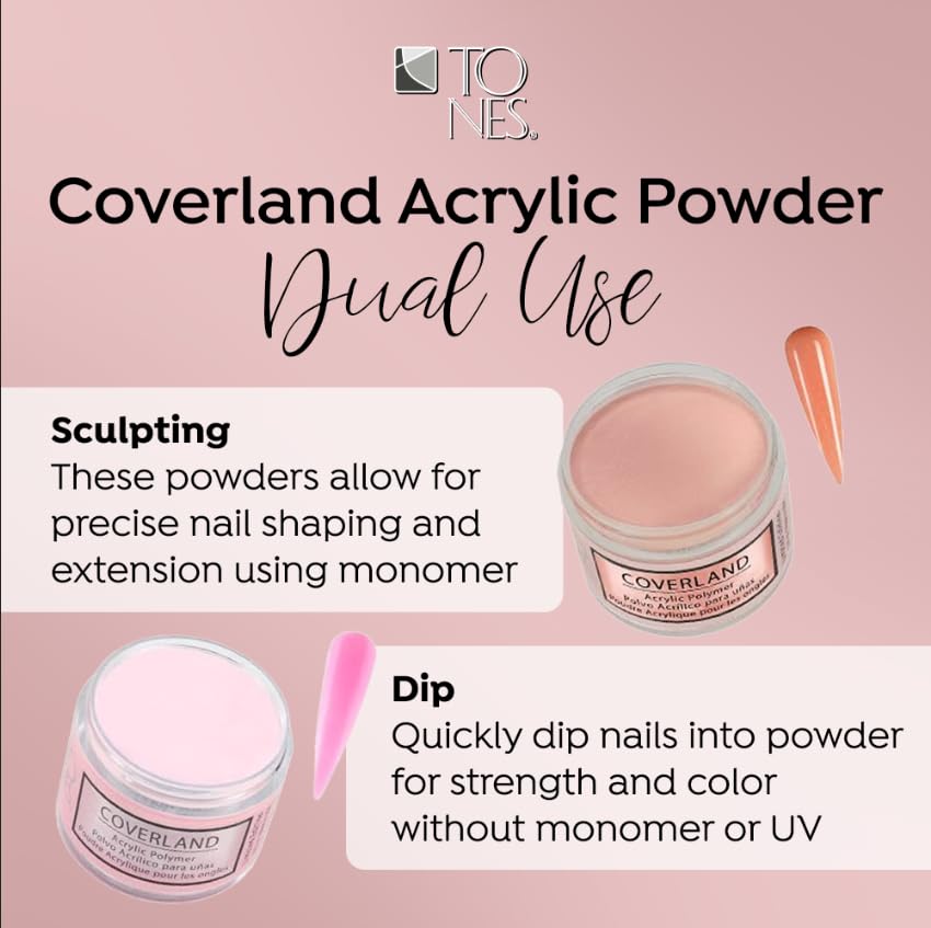 TONES Coverland Snowflakes Acrylic Powder 3.5oz – Limited Edition