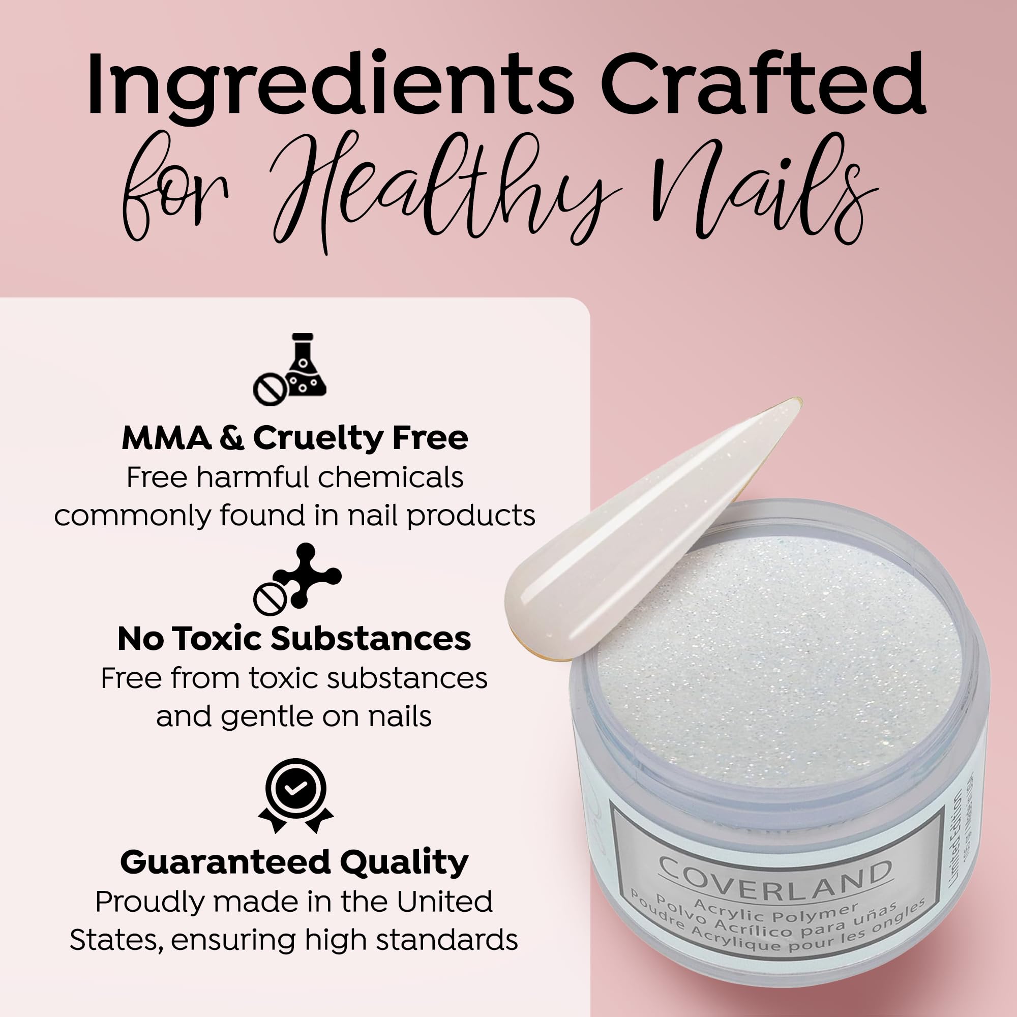 TONES Coverland Snowflakes Acrylic Powder 3.5oz – Limited Edition