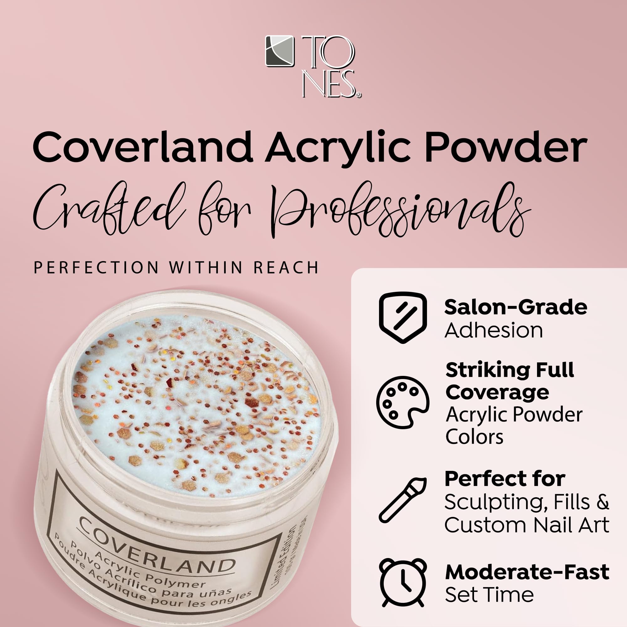 TONES Coverland Pumpkin Spice Limited Edition Acrylic Nail Powder (1.5 oz)