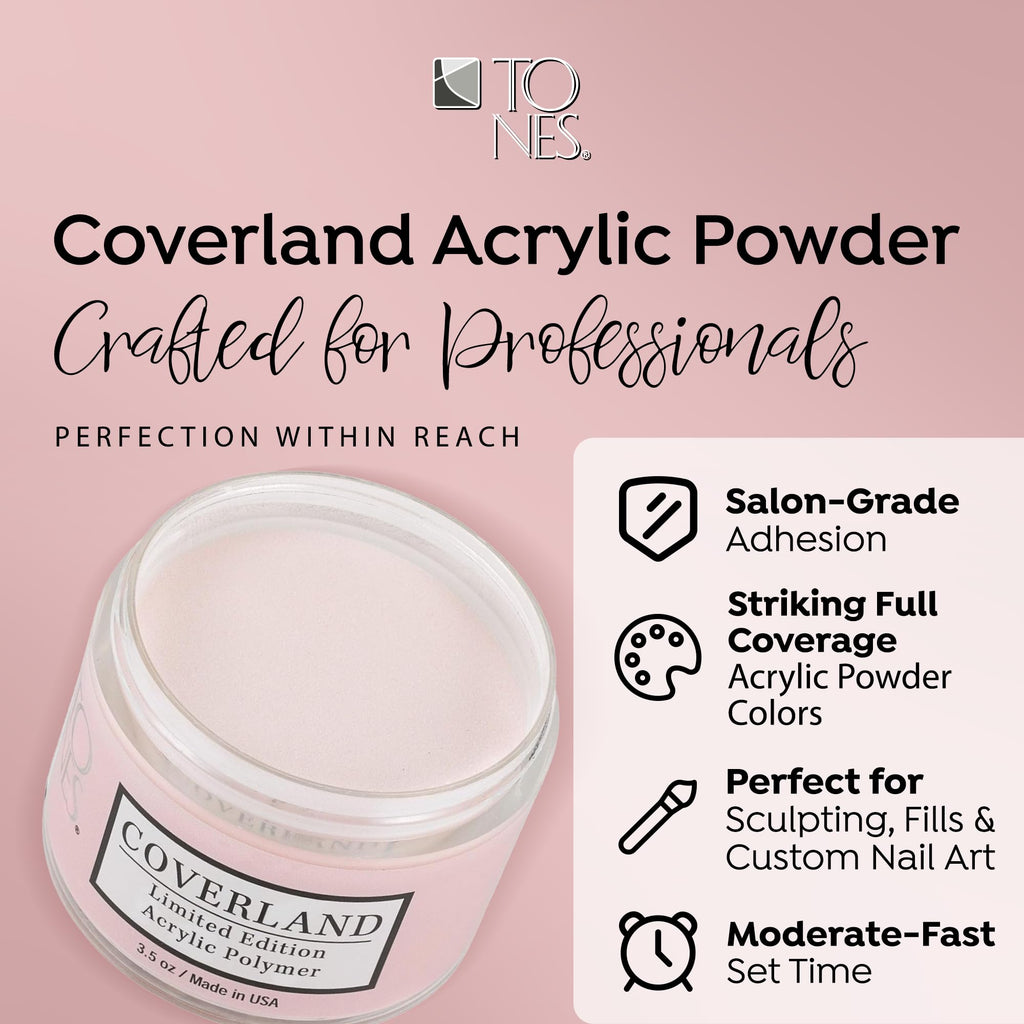 TONES Coverland Acrylic Powder 3.5oz Stay Close – Limited Edition