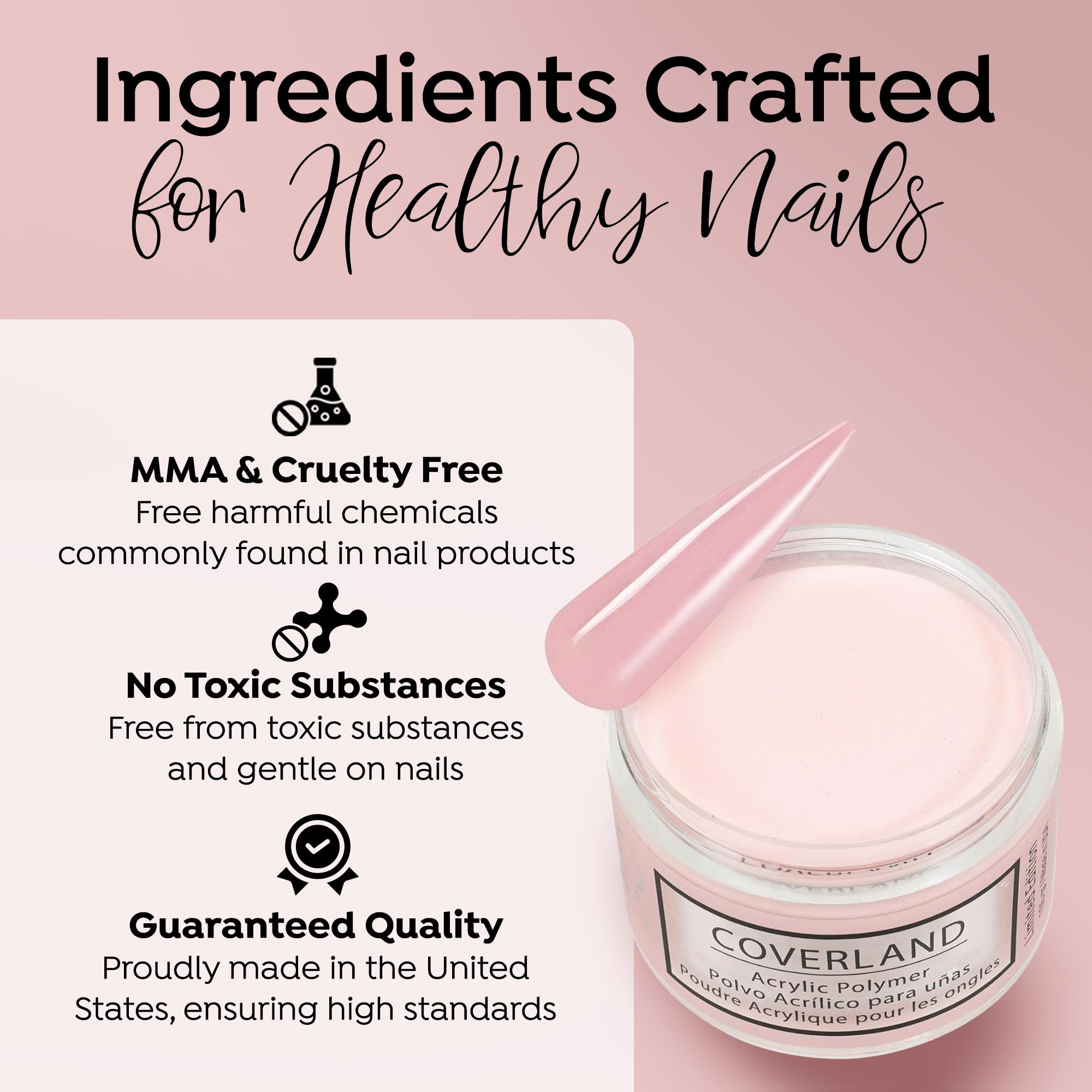 TONES Coverland Acrylic Powder 3.5oz Sweetheart – Limited Edition