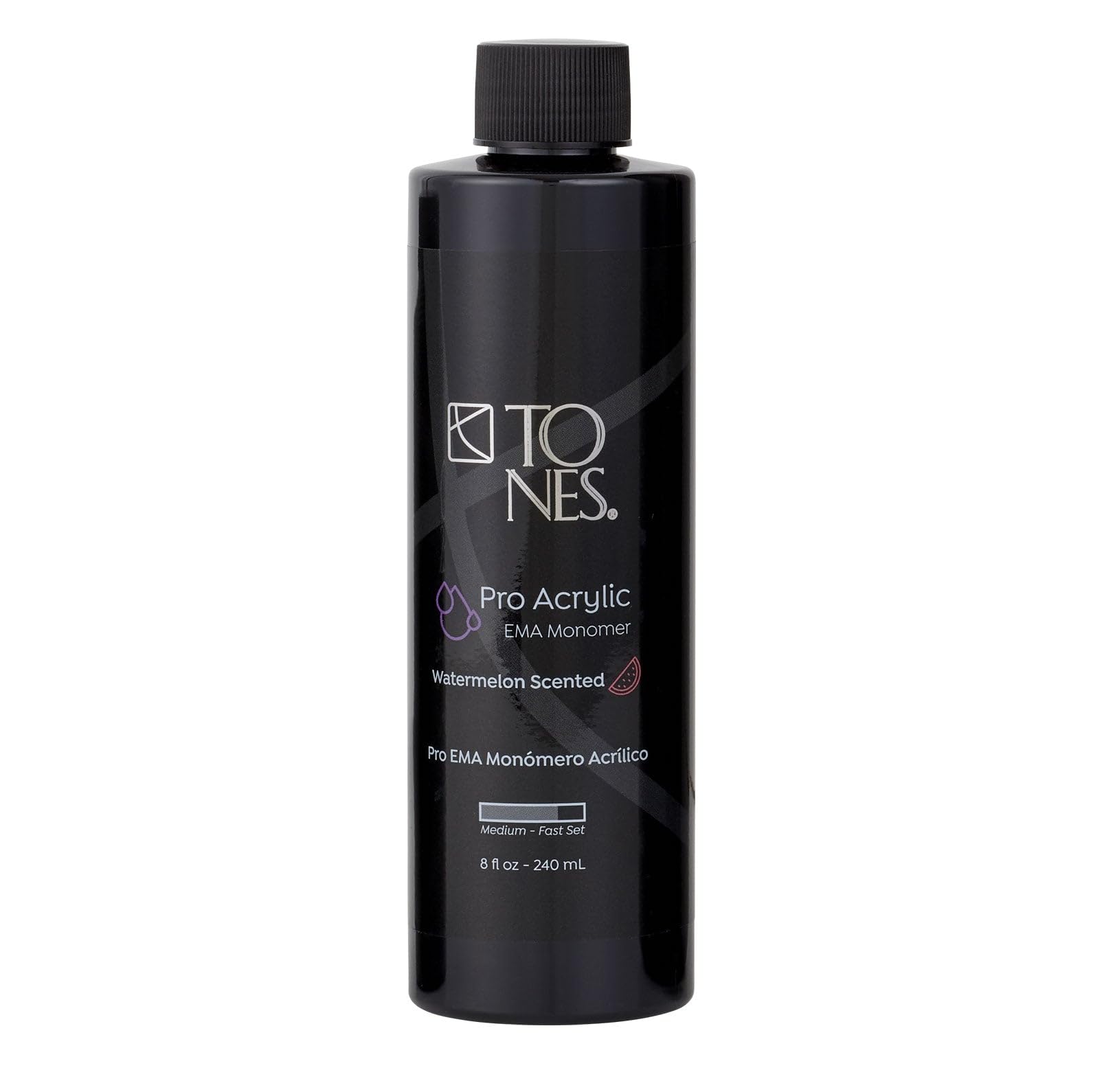 TONES Watermelon Scented EMA Monomer - Odor-Neutralizing Acrylic Liquid, Non-Yellowing, Superior Adhesion, MMA-Free, Made in USA (8 fl oz)