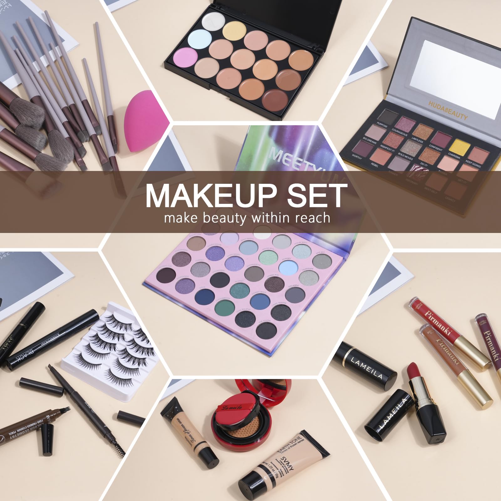 TooAemiS All-in-One Makeup Kit – Complete Travel Makeup Set for Women