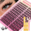 TOOCHUNAG Wispy Lash Clusters Kit — Spiky Manga Lashes (8–14mm) DIY Extensions