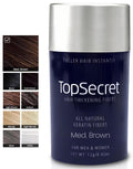 Top Secret Hair Building Fiber Refills – Undetectable Thickening for Men & Women (Medium Brown)