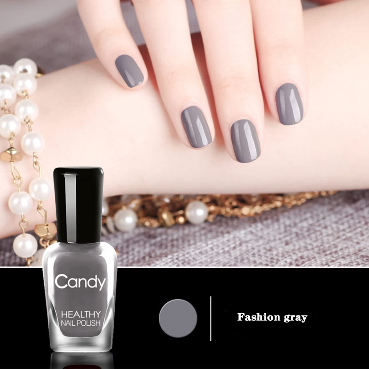 Tophany Non-Toxic Water-Based Nail Polish Set — Peelable & Fast-Drying (6 Bottles)