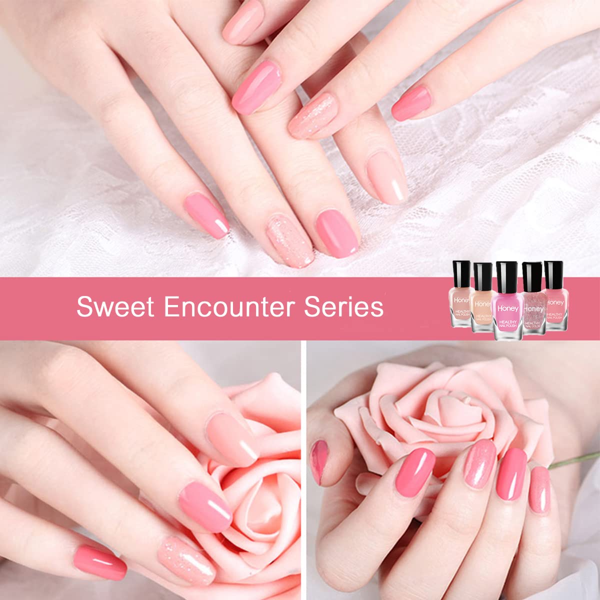 Tophany Non-Toxic Water-Based Nail Polish Set – Peelable & Fast-Drying (12 x 5ml)