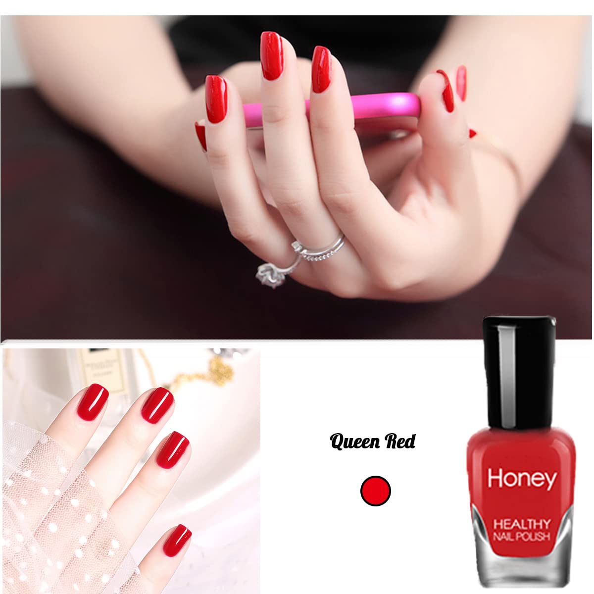 Tophany Non-Toxic Water-Based Nail Polish Set – Easy Peel, Fast Dry, 10 Bottles