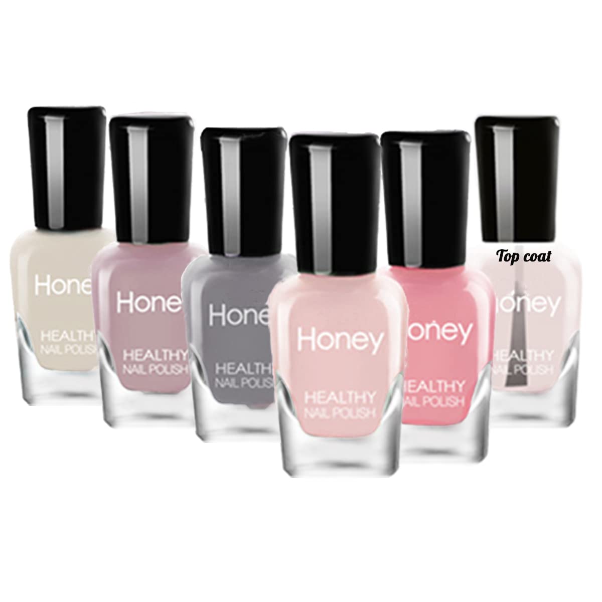 Tophany Non-Toxic Water-Based Nail Polish Set — Peelable & Fast-Drying (6 Bottles)