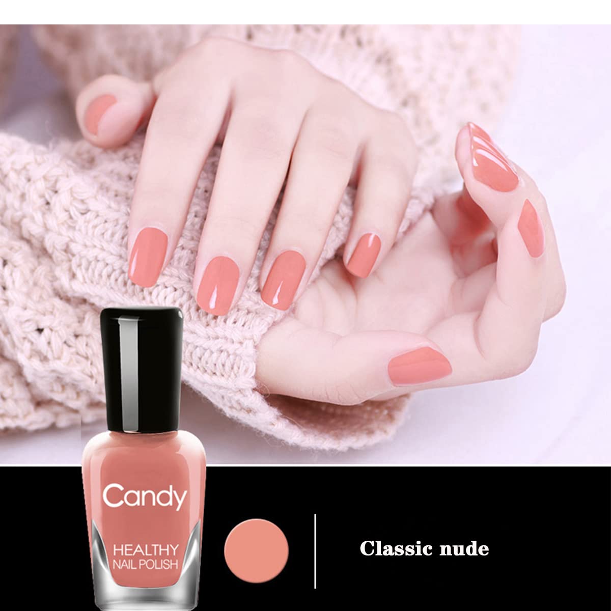 Tophany Non-Toxic Water-Based Nail Polish Set – Easy Peel, Fast Dry, 10 Bottles