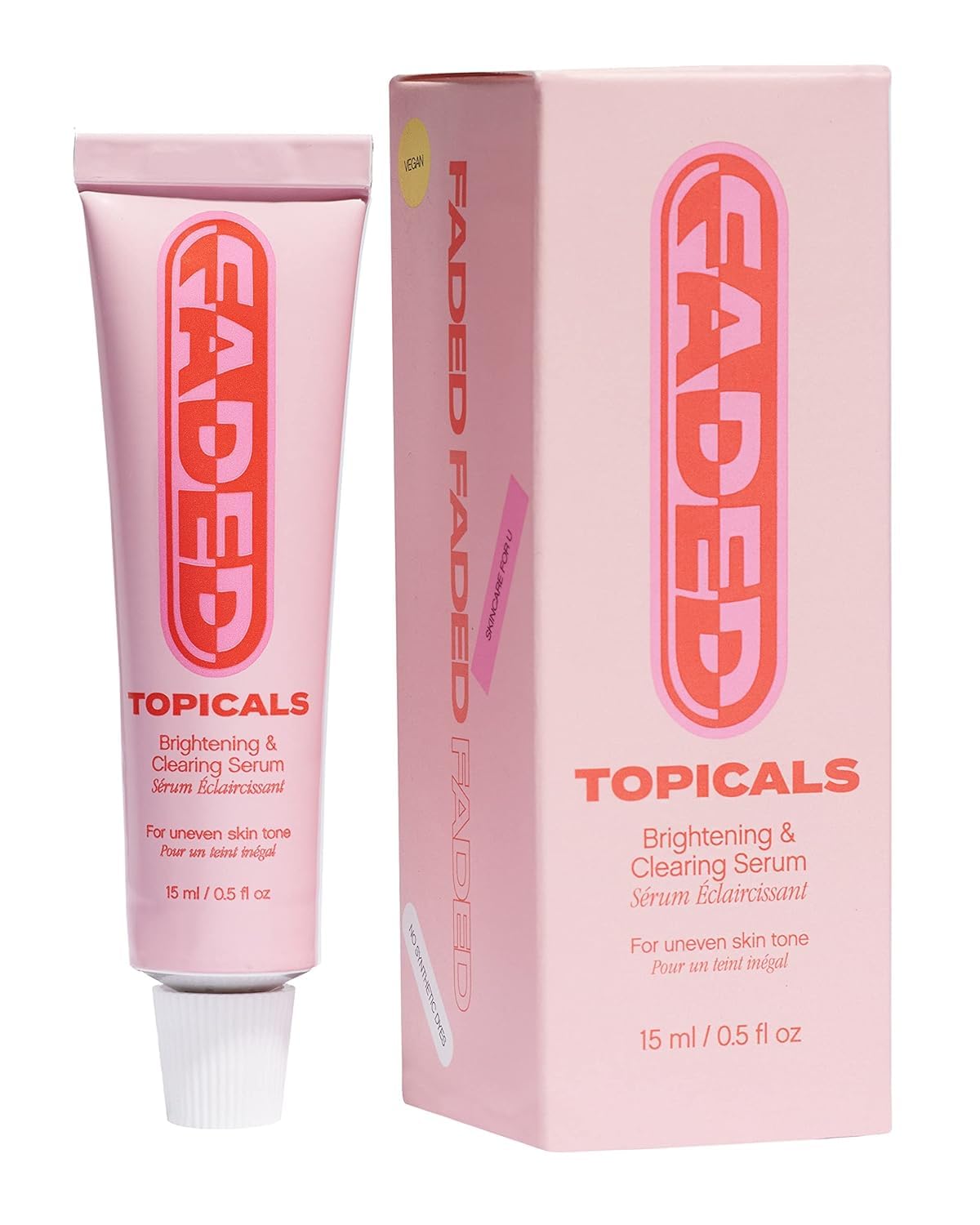 Topicals Faded Brightening and Clearing Serum | Kojic Acid + Niacinamide | Vegan & Cruelty-Free (0.5 fl oz)
