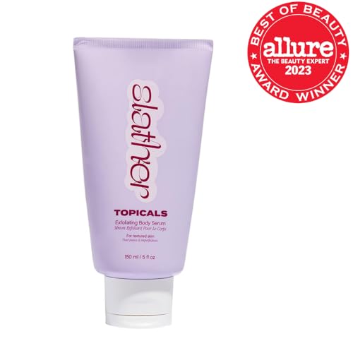 Topicals Slather Exfoliating Body Serum with Retinol, AHAs & Squalane – Smooth Bumpy Skin (5 Fl Oz)