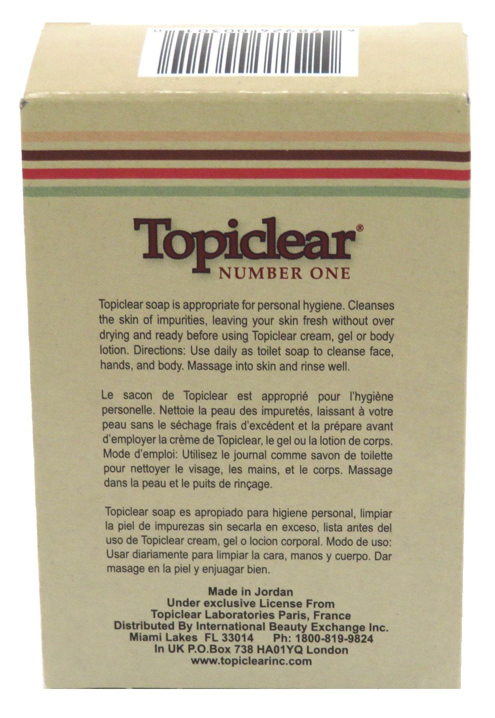 Topiclear Number One Soap - 3 oz Bars Boxed, 6 Pack (88 ml each)