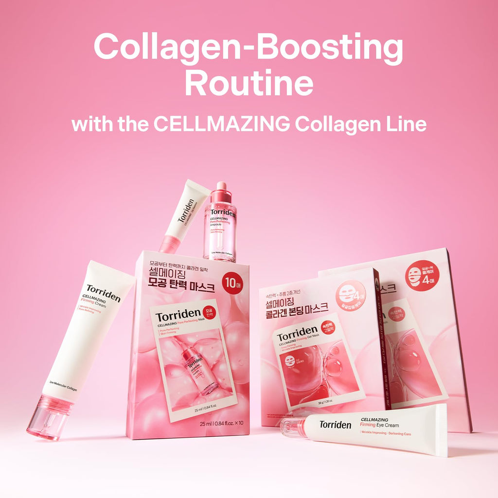 Torriden CELLMAZING Pore Perfecting Ampoule – 30ml | 5D Collagen, Peptide Complex, PHA & LHA | Korean Skincare