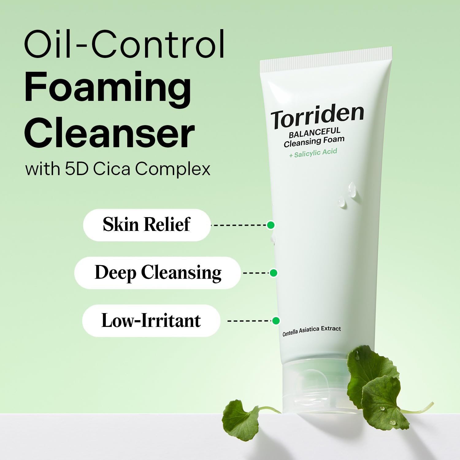 Torriden BALANCEFUL Pore Cleansing Foam – Gentle Exfoliating Cleanser (150ml)