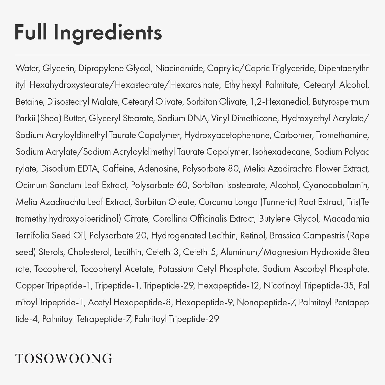 TOSOWOONG PDRN Pink Peptide Eye Cream – Salmon DNA PDRN 5000ppm, Liposome Retinol, Caffeine (30ml)