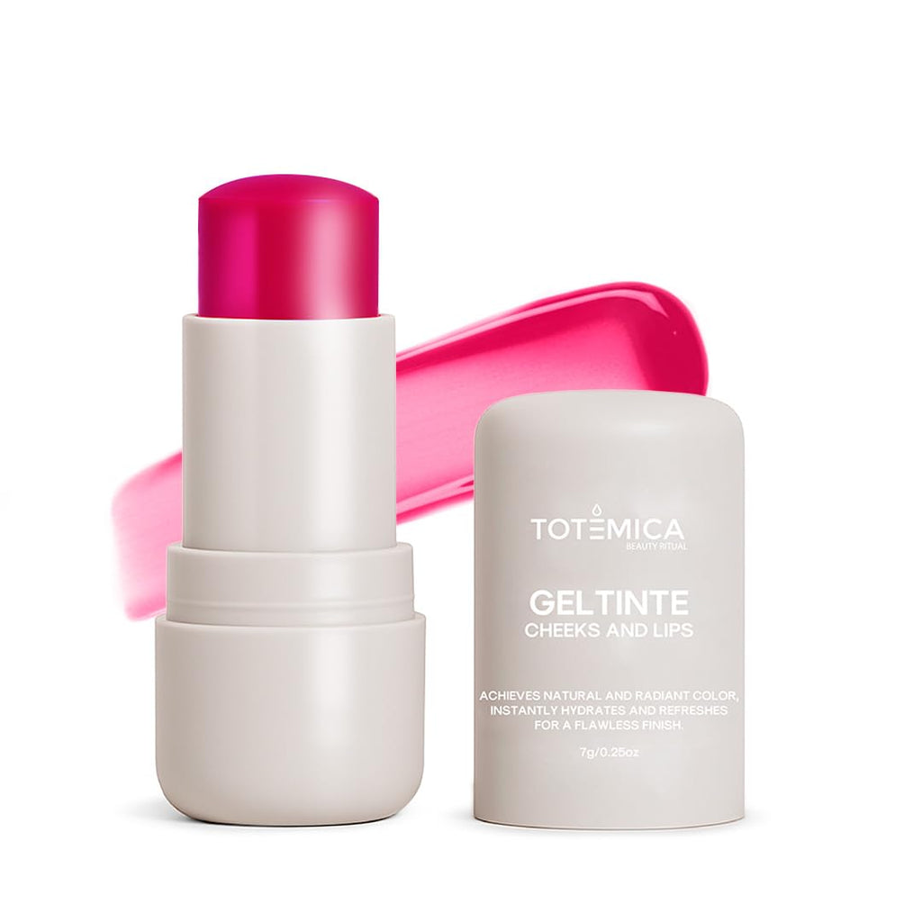 TOTEMICA Cooling Water Jelly Tint by Ana Patricia – Dewy Lip & Cheek Tint, Long-Lasting Intense Purple, 0.19 oz
