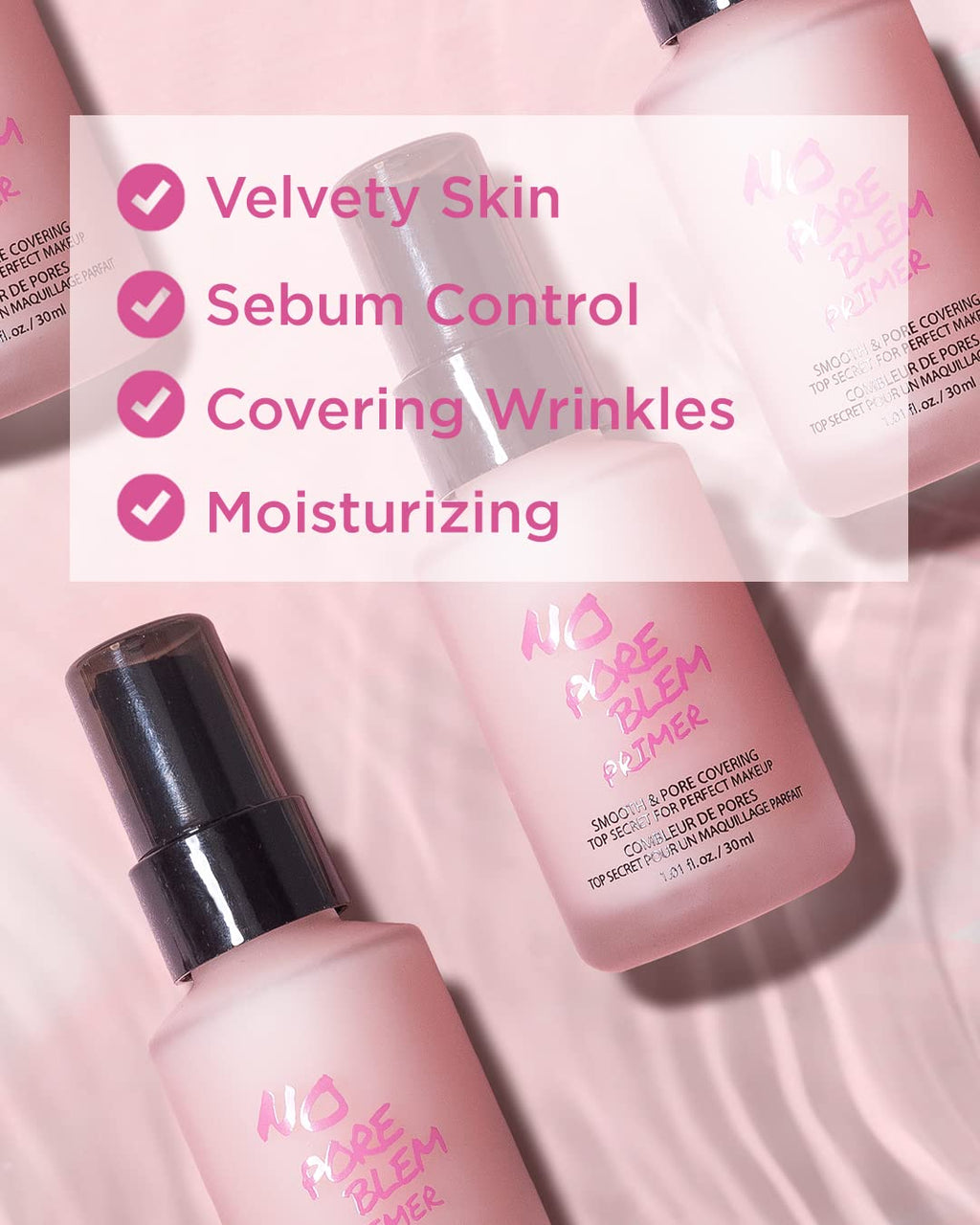 Touch in Sol No Pore Blem Primer – 2 Pack | Pore-Minimizing Face Primer for Smooth, Lasting Makeup
