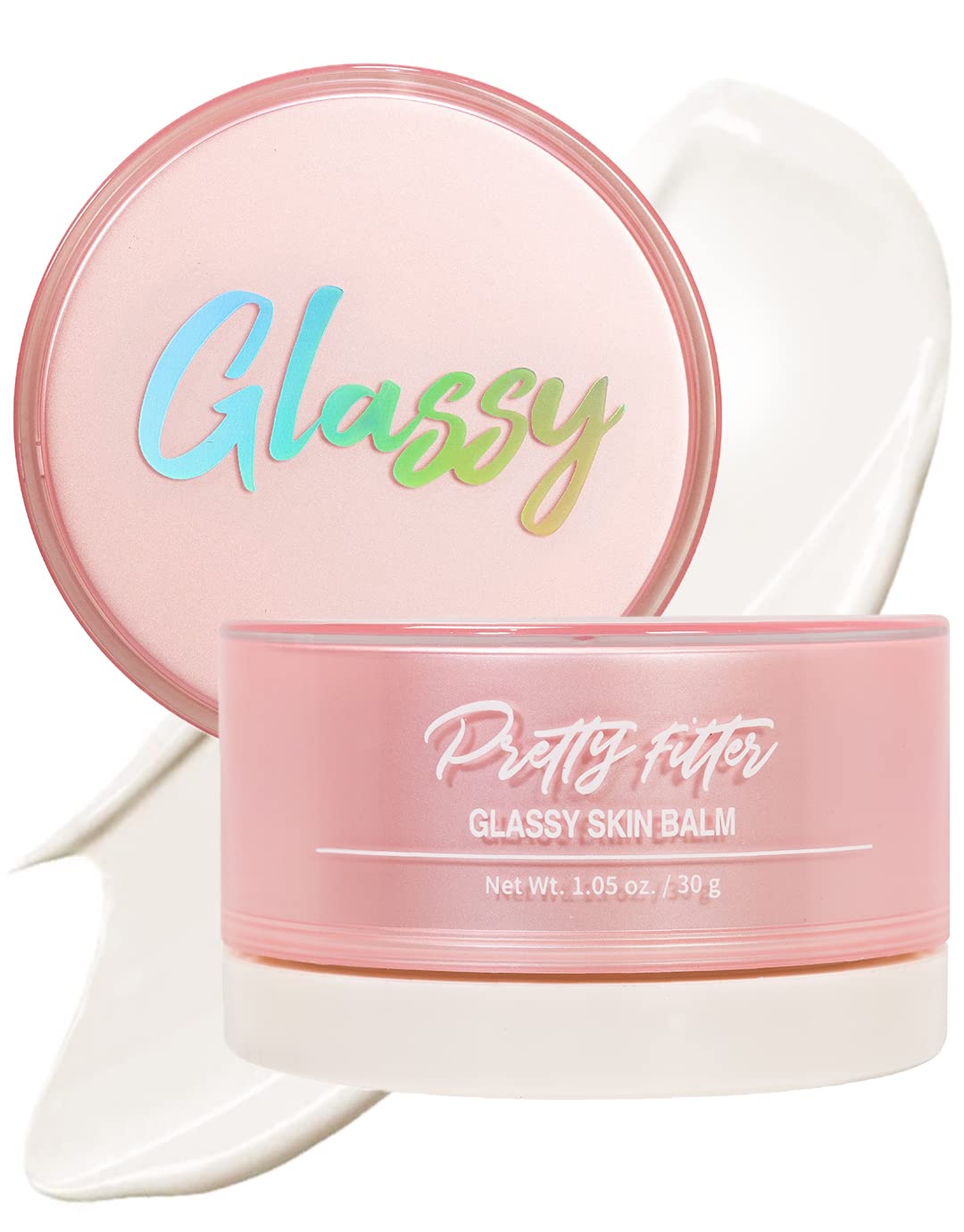 Touch in Sol Pretty Filter Glassy Skin Balm Primer – Ultra-Hydration Pore-Minimizing Makeup Base (1.05 oz)