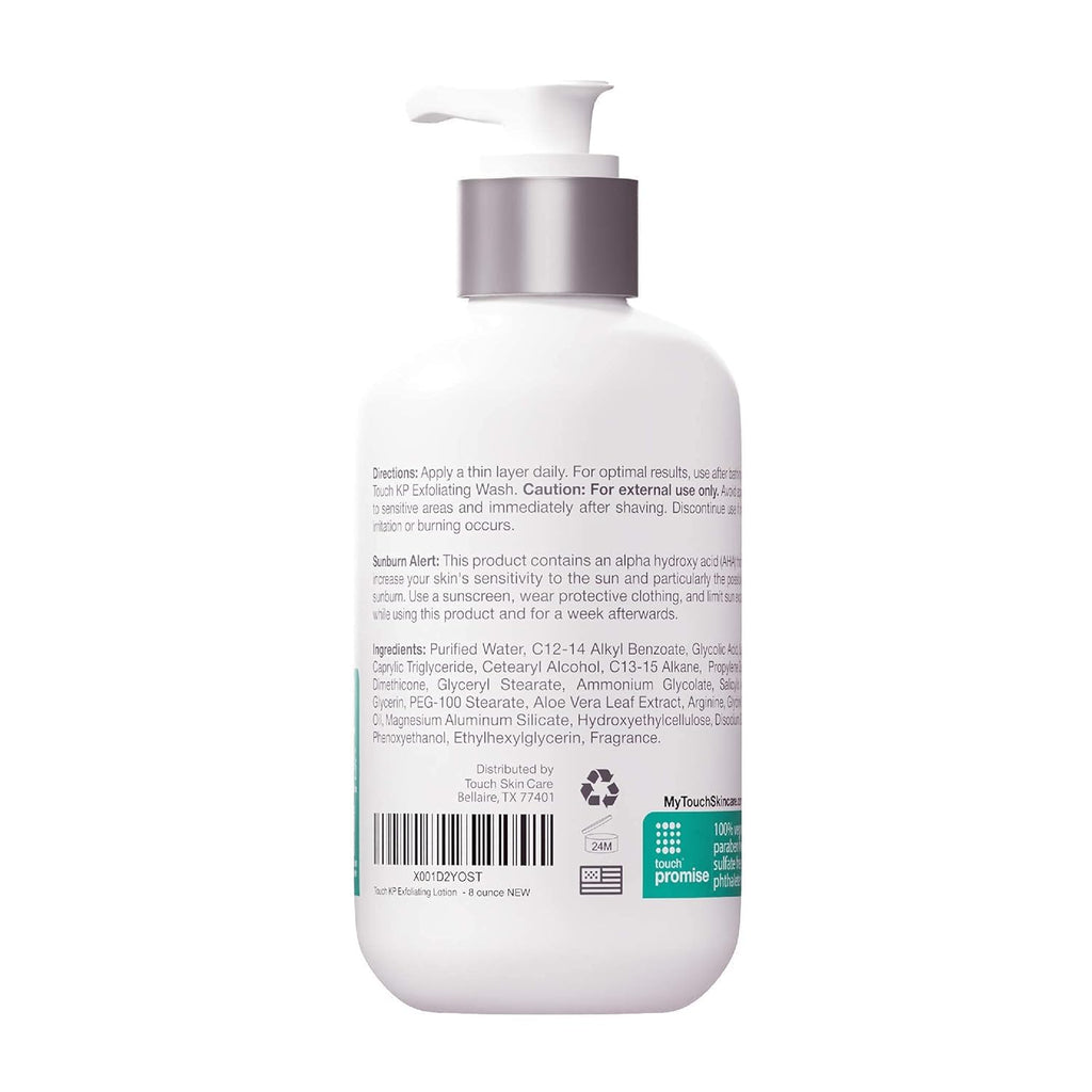 TOUCH Glycolic Acid Lotion for KP – Exfoliating Body Moisturizer (8 oz)