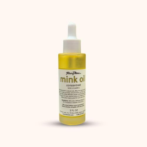 Touch of Mink Rejuvenating Face Moisturizer & Body Oil – Vitamin E, 100% Natural Mink Oil, Unscented, 2 oz