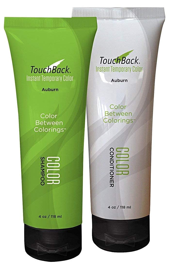 TouchBack Auburn Color Shampoo & Conditioner Set – Temporary Color Deposit, No Ammonia