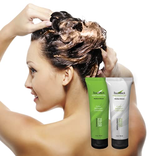TouchBack Auburn Color Shampoo & Conditioner Set – Temporary Color Deposit, No Ammonia