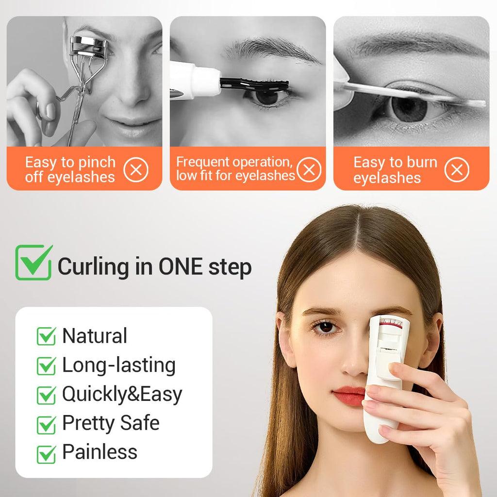 TOUCHBeauty Heated Eyelash Curler AG-2316 – LED Display, 3-Level Temperature, USB Rechargeable